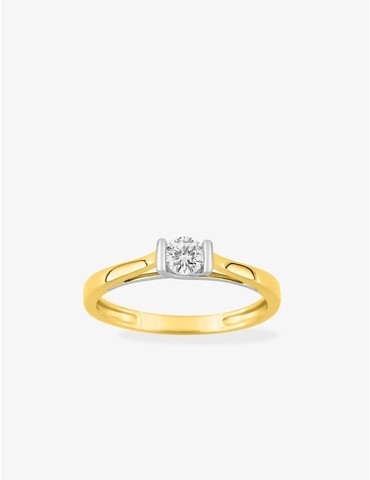 Bague solitaire diamant...