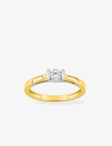 Bague solitaire diamant...