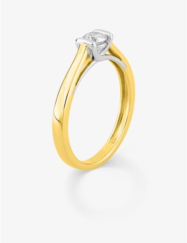 Bague solitaire diamant...