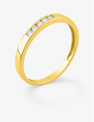 Bague 5 diamant synthétique...