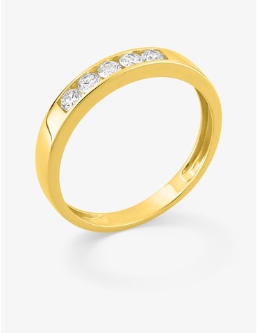 Bague 5 diamant synthétique...