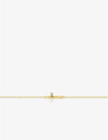 Bracelet en or jaune 375 ‰,...