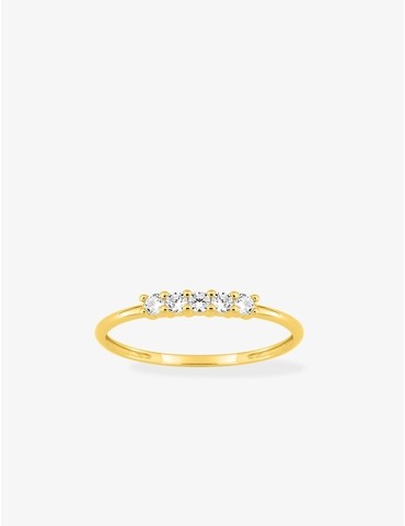 Bague en or jaune 375 ‰ et...