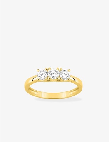 Bague diamants synthétiques...