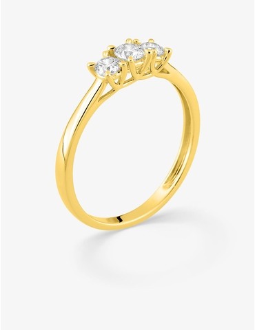Bague trilogie diamants...
