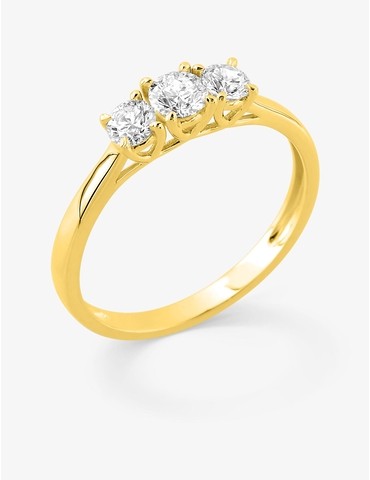 Bague trilogie diamants...