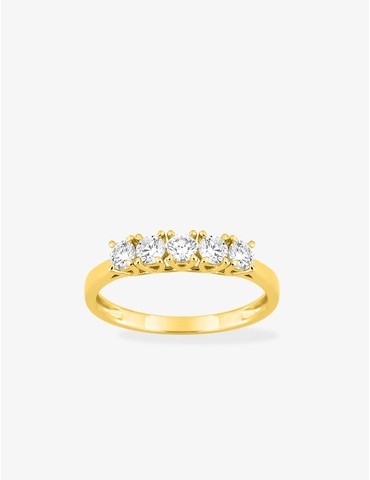 Bague diamants synthétiques...