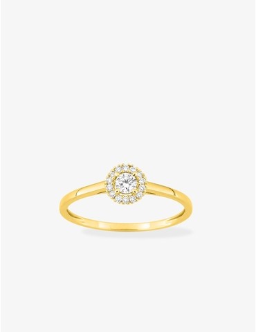Bague solitaire rond avec...