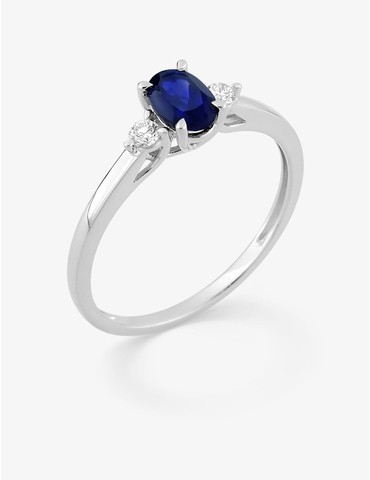 Bague saphir synthétique...