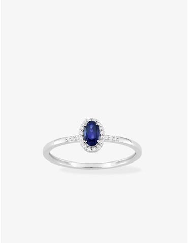 Bague saphir synthétique...