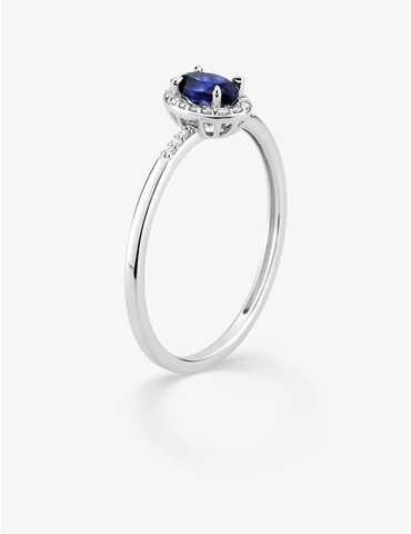 Bague saphir synthétique...
