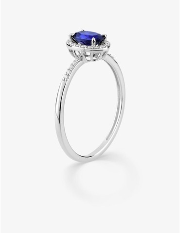 Bague saphir synthétique...