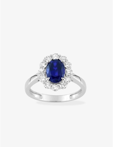 Bague saphir synthétique...