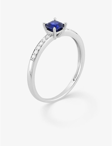 Bague saphir synthétique...