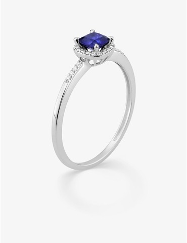 Bague saphir synthétique...