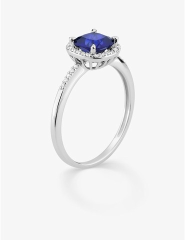 Bague saphir synthétique...