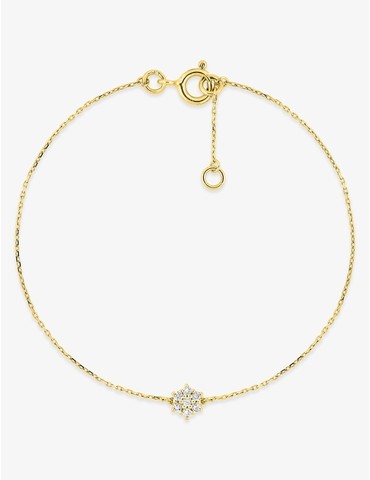 Bracelet en or jaune 375‰...