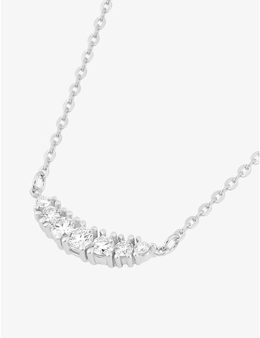 Collier or 375 ‰ blanc avec...