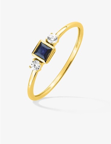 Bague or jaune 375 ‰ avec...