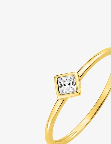 Bague solitaire en or jaune...