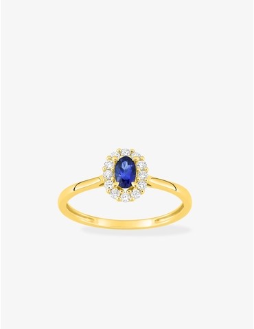 Bague saphir synthétique...