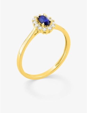Bague saphir synthétique...