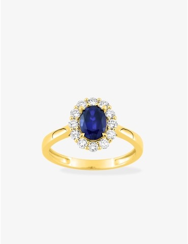 Bague saphir synthétique...