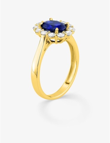 Bague saphir synthétique...