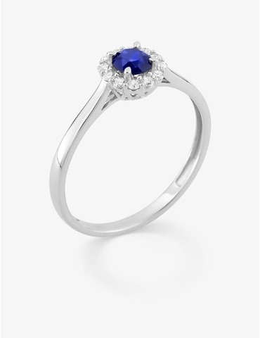 Bague saphir synthétique...