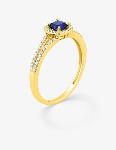 Bague saphir synthétique...