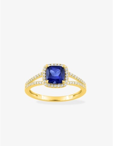 Bague saphir synthétique...