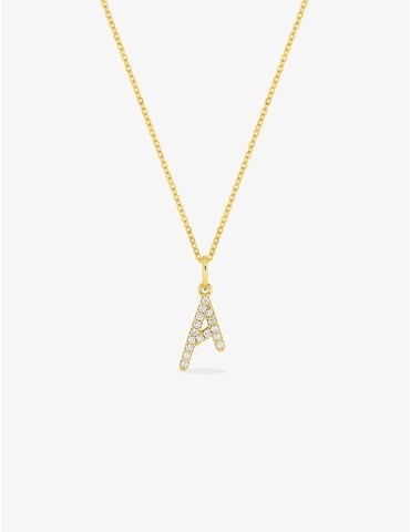 Collier initiale lettre "A"...