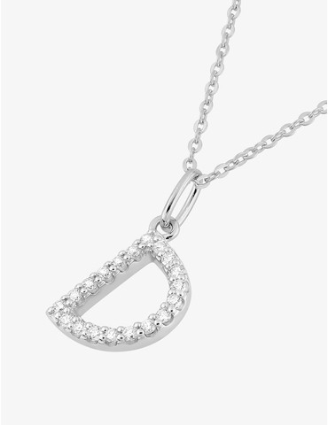 Collier initiale lettre "D"...