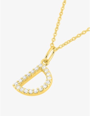 Collier initiale lettre "D"...
