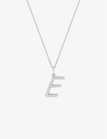 Collier initiale lettre "E"...