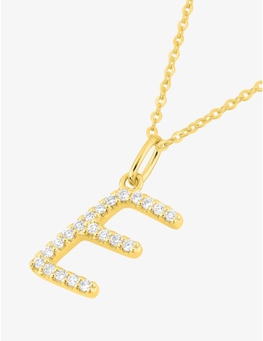 Collier initiale lettre "E"...
