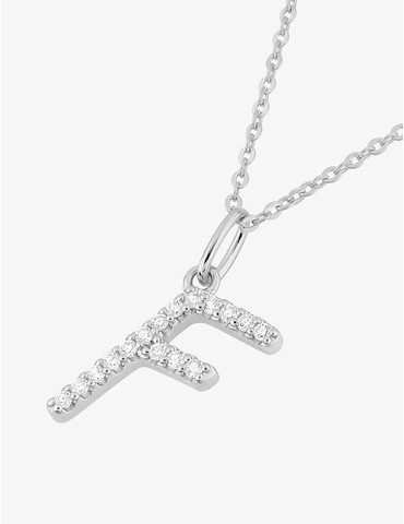 Collier initiale lettre "F"...