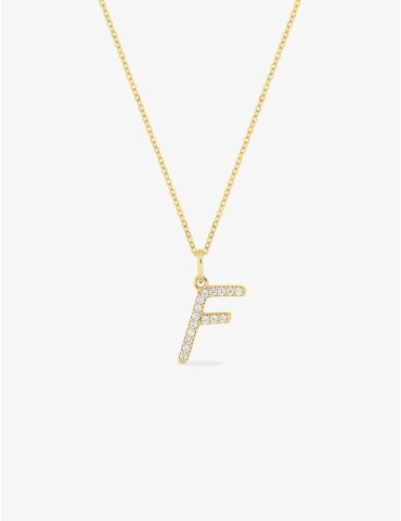 Collier initiale lettre "F"...