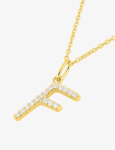 Collier initiale lettre "F"...