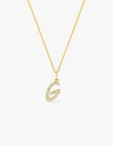 Collier initiale lettre "G"...