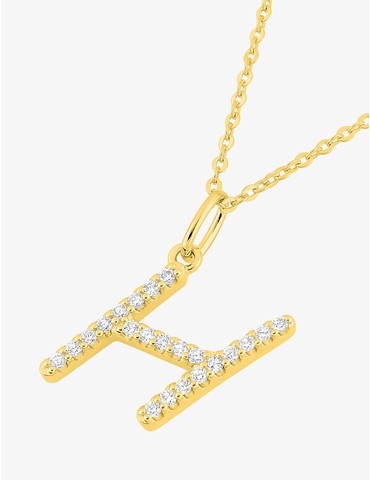 Collier initiale lettre "H"...