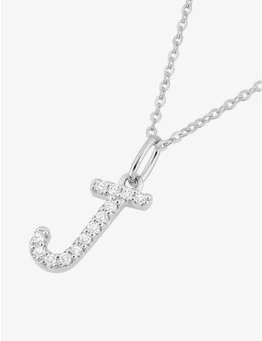 Collier initiale lettre "J"...