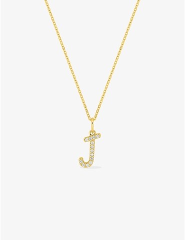 Collier initiale lettre "J"...