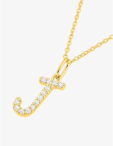 Collier initiale lettre "J"...