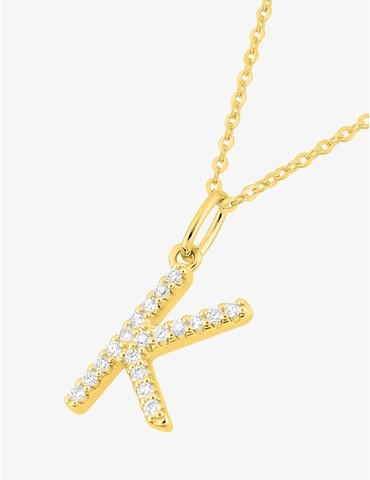 Collier initiale lettre "K"...