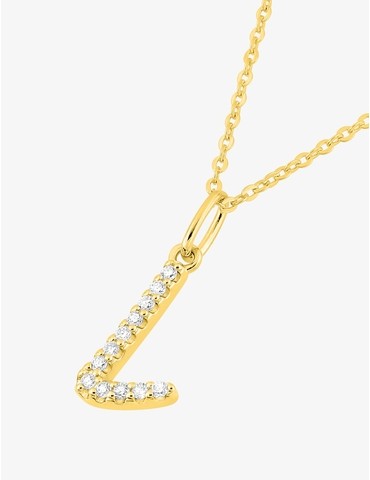 Collier initiale lettre "L"...