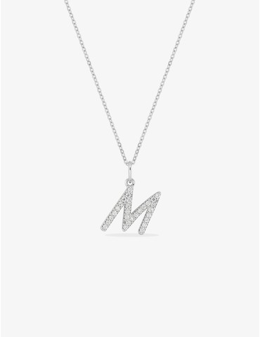 Collier initiale lettre "M"...