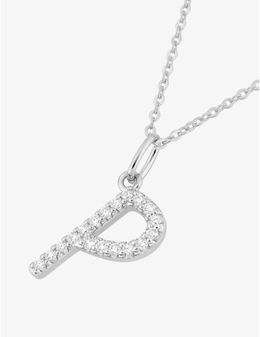 Collier initiale lettre "P"...