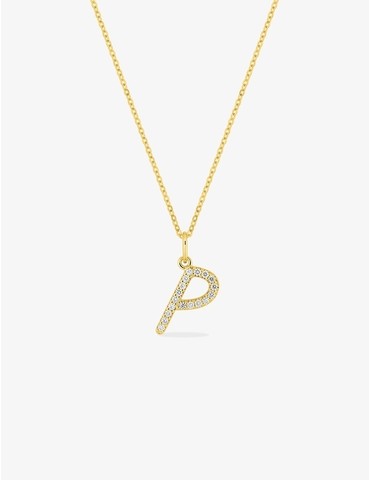 Collier initiale lettre "P"...