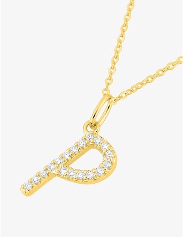 Collier initiale lettre "P"...